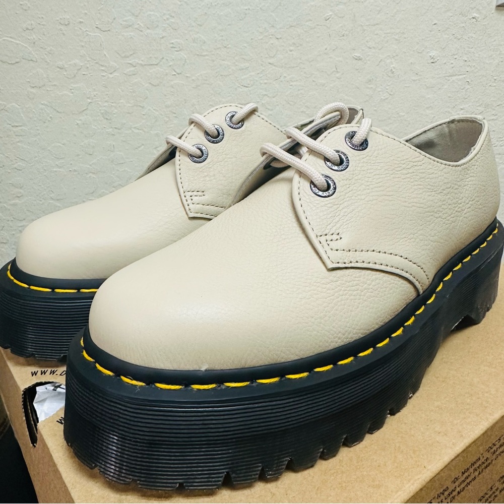 Dr. Martens 1461 Quad II PISA LEATHER PLATFORM SHOES